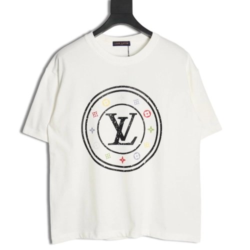 Reps Louis Vuitton circle monogram short-sleeved T-shirt,All order with free shipping Reps Louis Vuitton