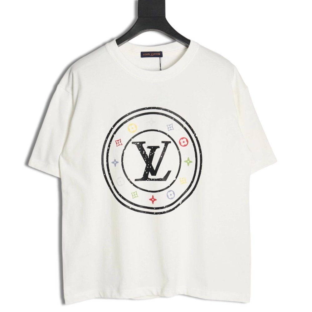 Reps Louis Vuitton circle monogram short-sleeved T-shirt,All order with free shipping Reps Louis Vuitton