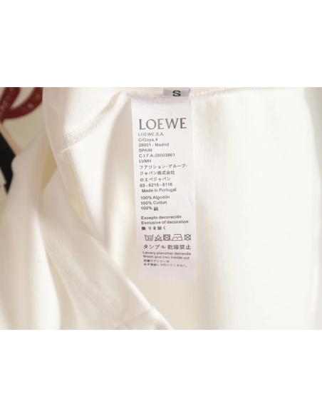 Loewe Overlapping Lettering Short Sleeve T-Shirt,All order with free shipping Loewe