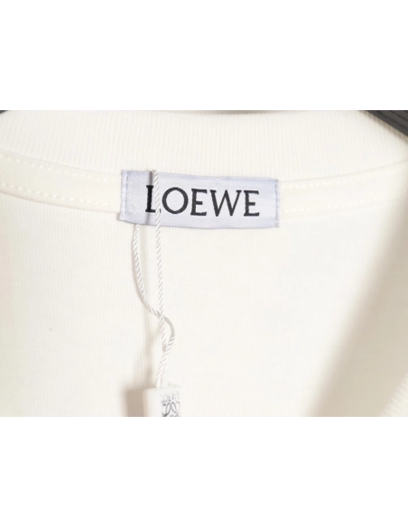 Loewe Overlapping Lettering Short Sleeve T-Shirt,All order with free shipping Loewe