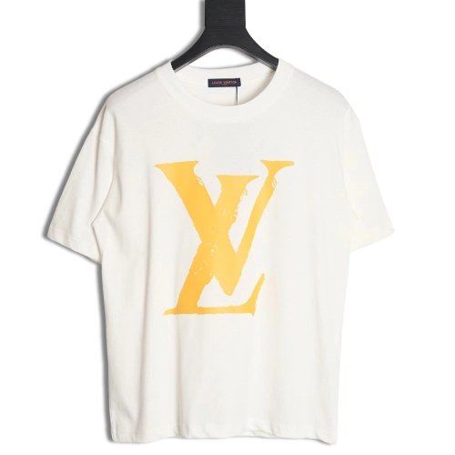 Reps Louis Vuitton short-sleeved T-shirt with large logo,All order with free shipping Reps Louis Vuitton