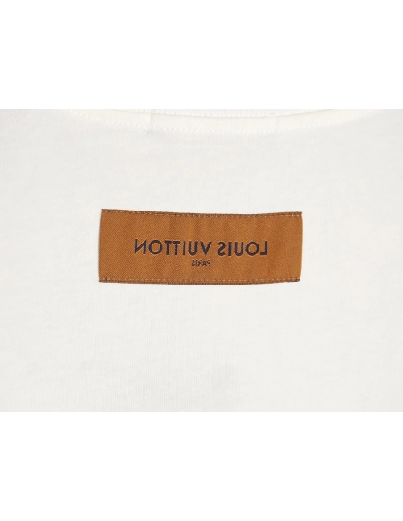 Reps Louis Vuitton short-sleeved T-shirt with large logo,All order with free shipping Reps Louis Vuitton