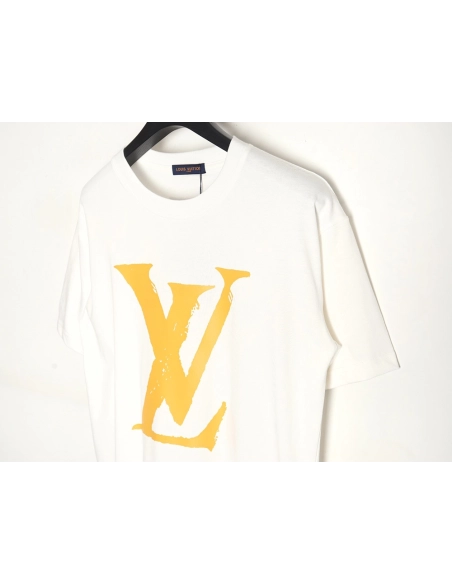 Reps Louis Vuitton short-sleeved T-shirt with large logo,All order with free shipping Reps Louis Vuitton
