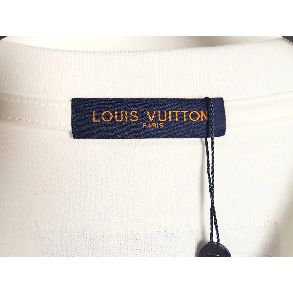 Reps Louis Vuitton short-sleeved T-shirt with large logo,All order with free shipping Reps Louis Vuitton