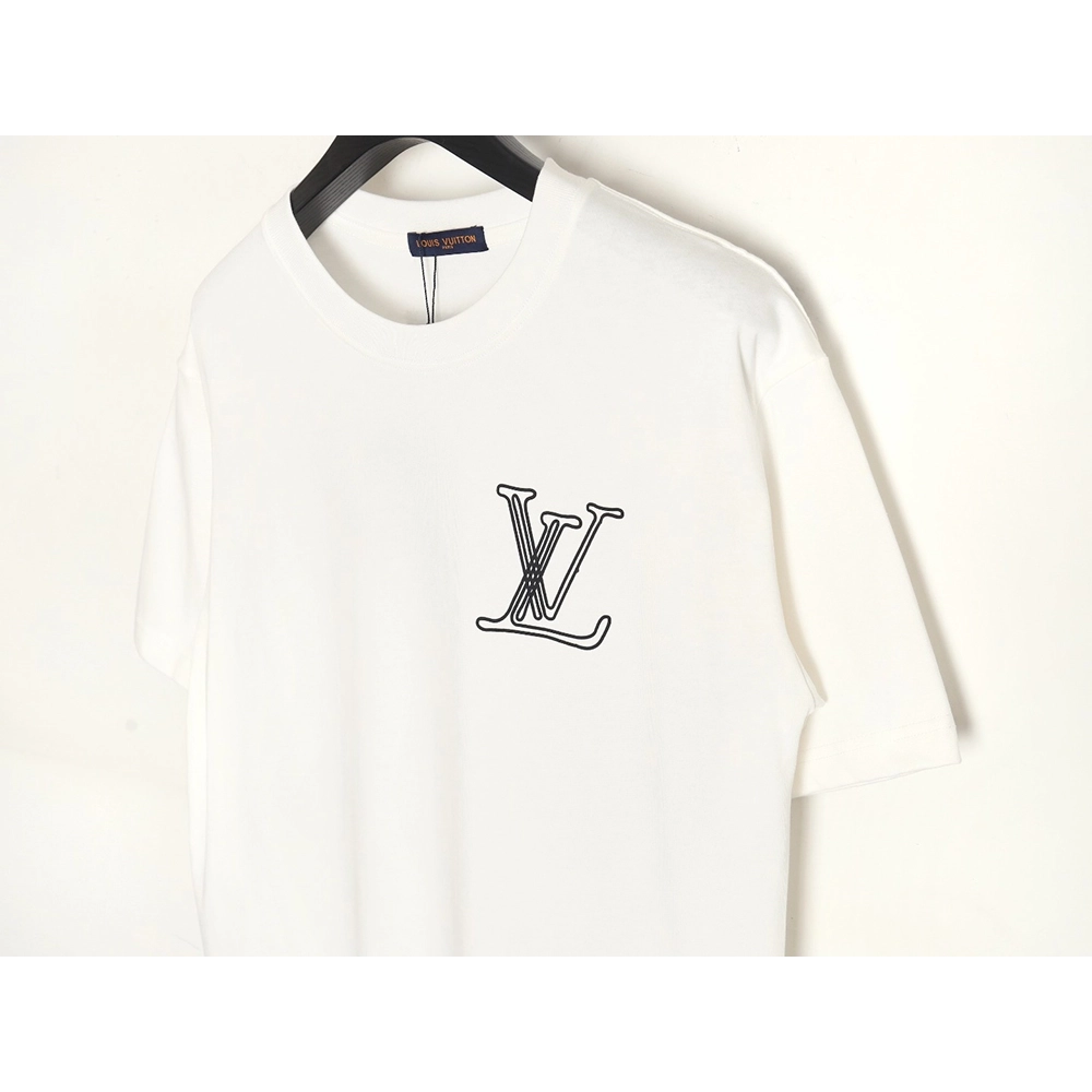 Reps Louis Vuitton line logo short-sleeved T-shirt,All order with free shipping Reps Louis Vuitton