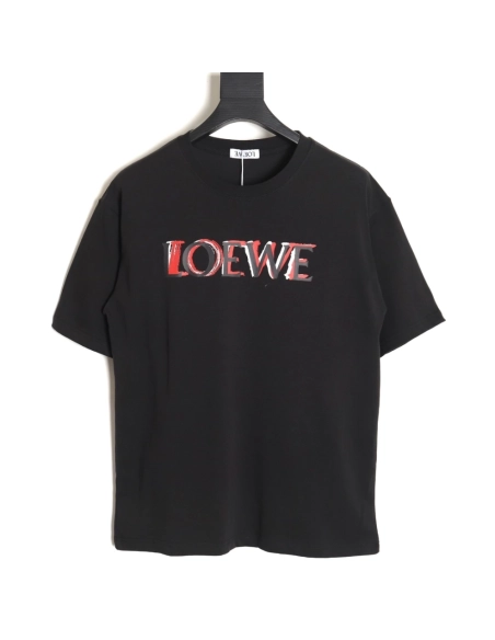 Loewe 24SS painted letter short-sleeved T-shirt,All order with free shipping Loewe