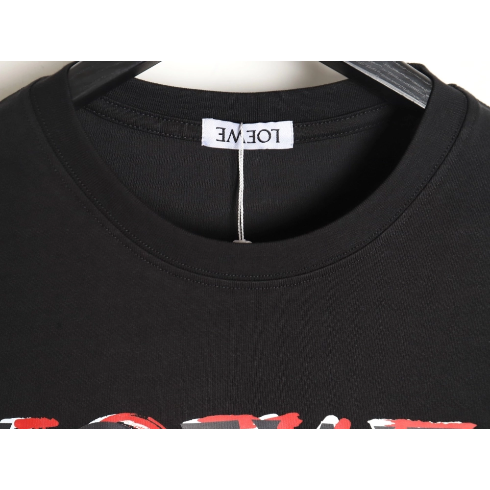 Loewe 24SS painted letter short-sleeved T-shirt,All order with free shipping Loewe