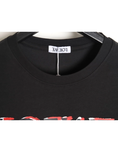 Loewe 24SS painted letter short-sleeved T-shirt,All order with free shipping Loewe
