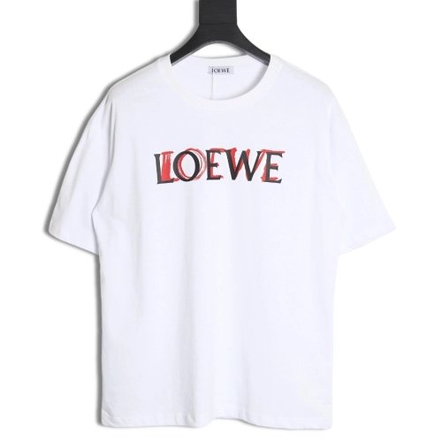 Loewe 24SS painted letter short-sleeved T-shirt,All order with free shipping Loewe