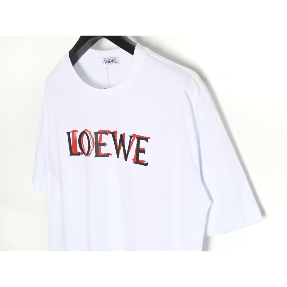 Loewe 24SS painted letter short-sleeved T-shirt,All order with free shipping Loewe