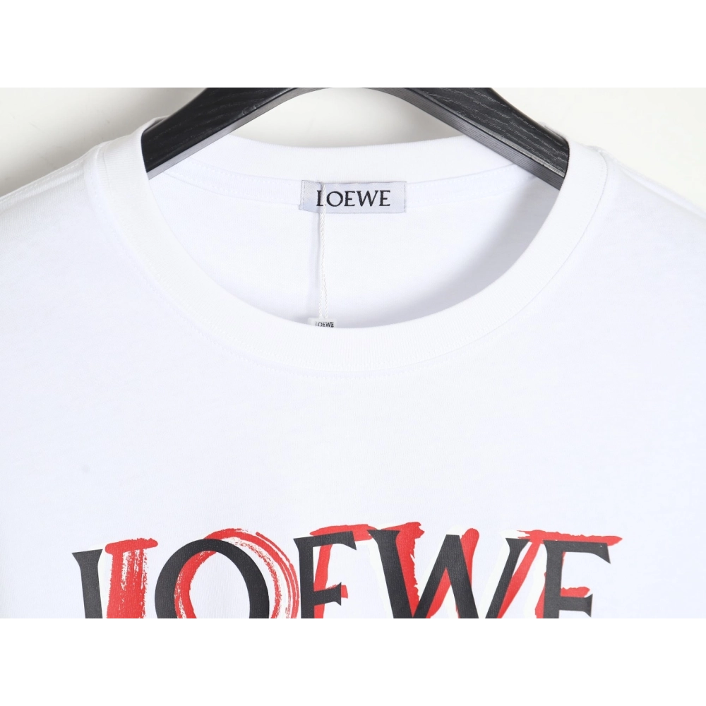 Loewe 24SS painted letter short-sleeved T-shirt,All order with free shipping Loewe