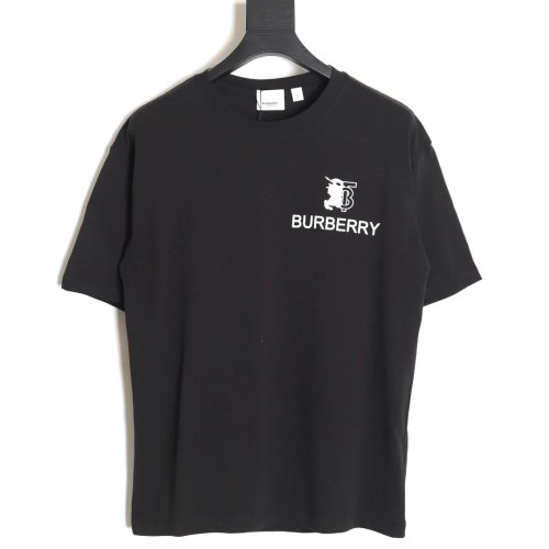 Burberry 24SS Spliced ??War Horse Short Sleeve T-Shirt TSK1,All order with free shipping Burberry
