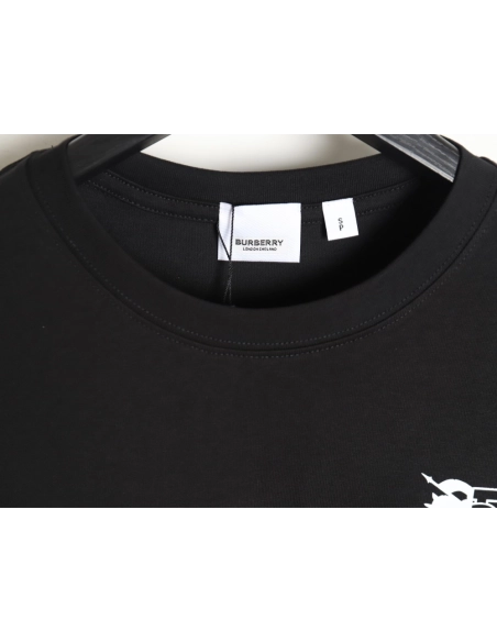 Burberry 24SS Spliced ??War Horse Short Sleeve T-Shirt TSK1,All order with free shipping Burberry