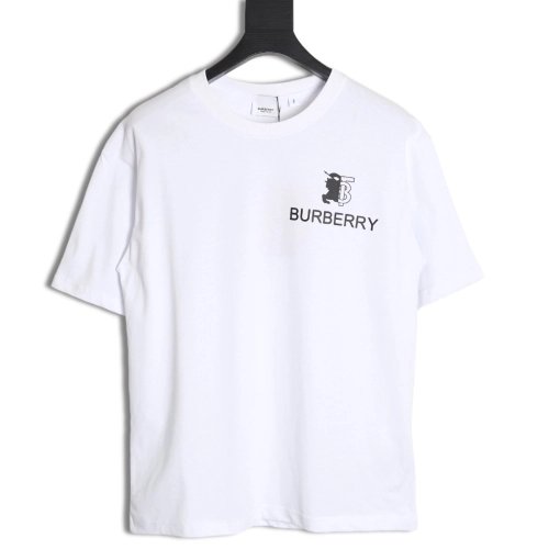 Burberry 24SS Spliced ??War Horse Short Sleeve T-Shirt,All order with free shipping Burberry