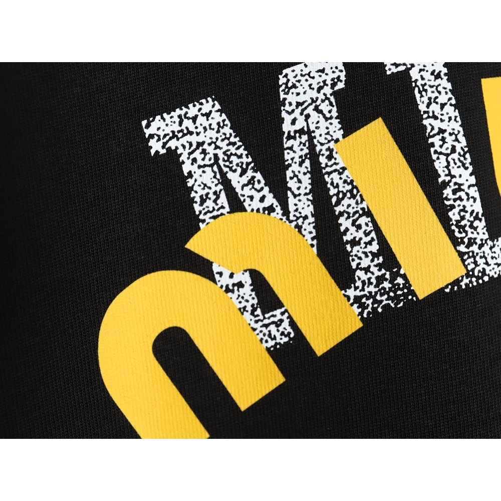 Miu Miu 24SS Blurred Letters Short Sleeve T-Shirt TSK1,All order with free shipping Miu Miu