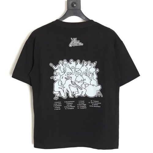 Reps Louis Vuitton 24SS band short-sleeved T-shirt TSK1,All order with free shipping Reps Louis Vuitton