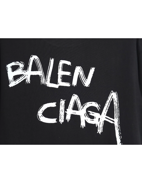 Balenciaga 24SS misplaced letter print short-sleeved T-shirt TSK1,All order with free shipping Balenciaga