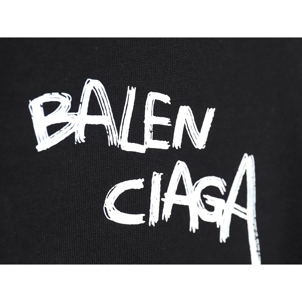 Balenciaga 24SS misplaced letter print short-sleeved T-shirt TSK1,All order with free shipping Balenciaga