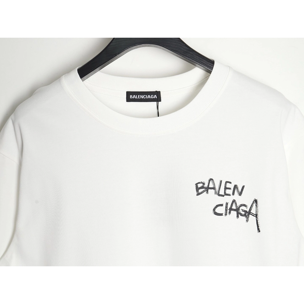 Balenciaga 24SS misplaced letter print short-sleeved T-shirt,All order with free shipping Balenciaga