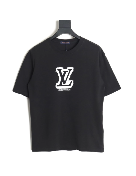 Reps Louis Vuitton 24SS blurred logo print short-sleeved T-shirt TSK1,All order with free shipping Reps Louis Vuitton