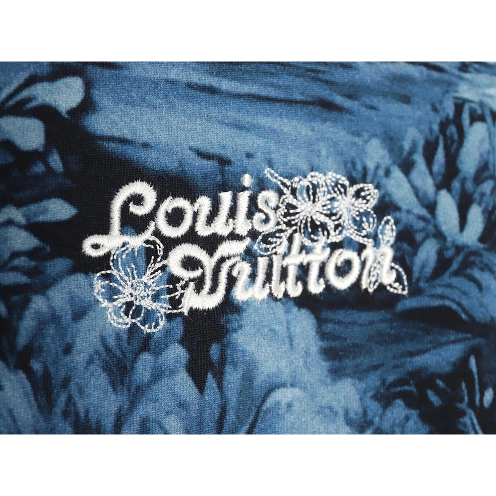 Reps Louis Vuitton 24SS Wave Print Short Sleeve T-Shirt,All order with free shipping Reps Louis Vuitton