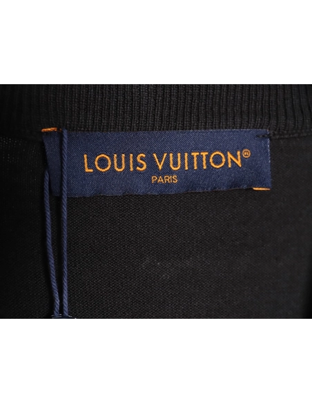 Reps Louis Vuitton 24SS Pocket Beaded Knit Short Sleeve T-Shirt,All order with free shipping Reps Louis Vuitton