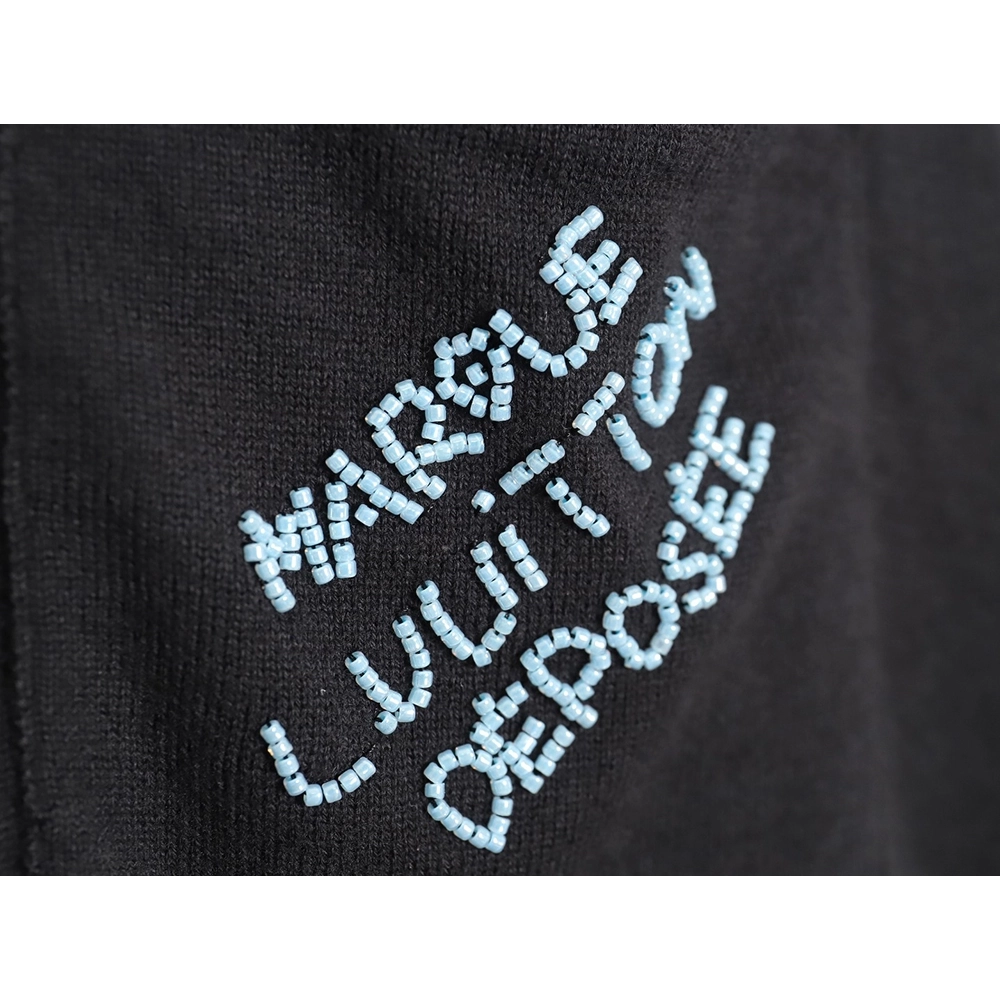 Reps Louis Vuitton 24SS Pocket Beaded Knit Short Sleeve T-Shirt,All order with free shipping Reps Louis Vuitton