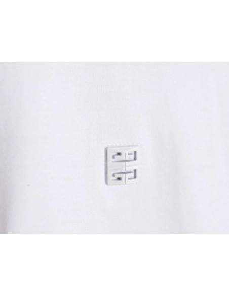 Givenchy 4G Metal Smiley L0go Short Sleeve T-Shirt,All order with free shipping Givenchy