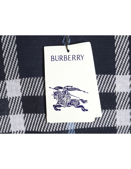 Burberry 24ss check knitted short-sleeved T-shirt TSK2,All order with free shipping Burberry