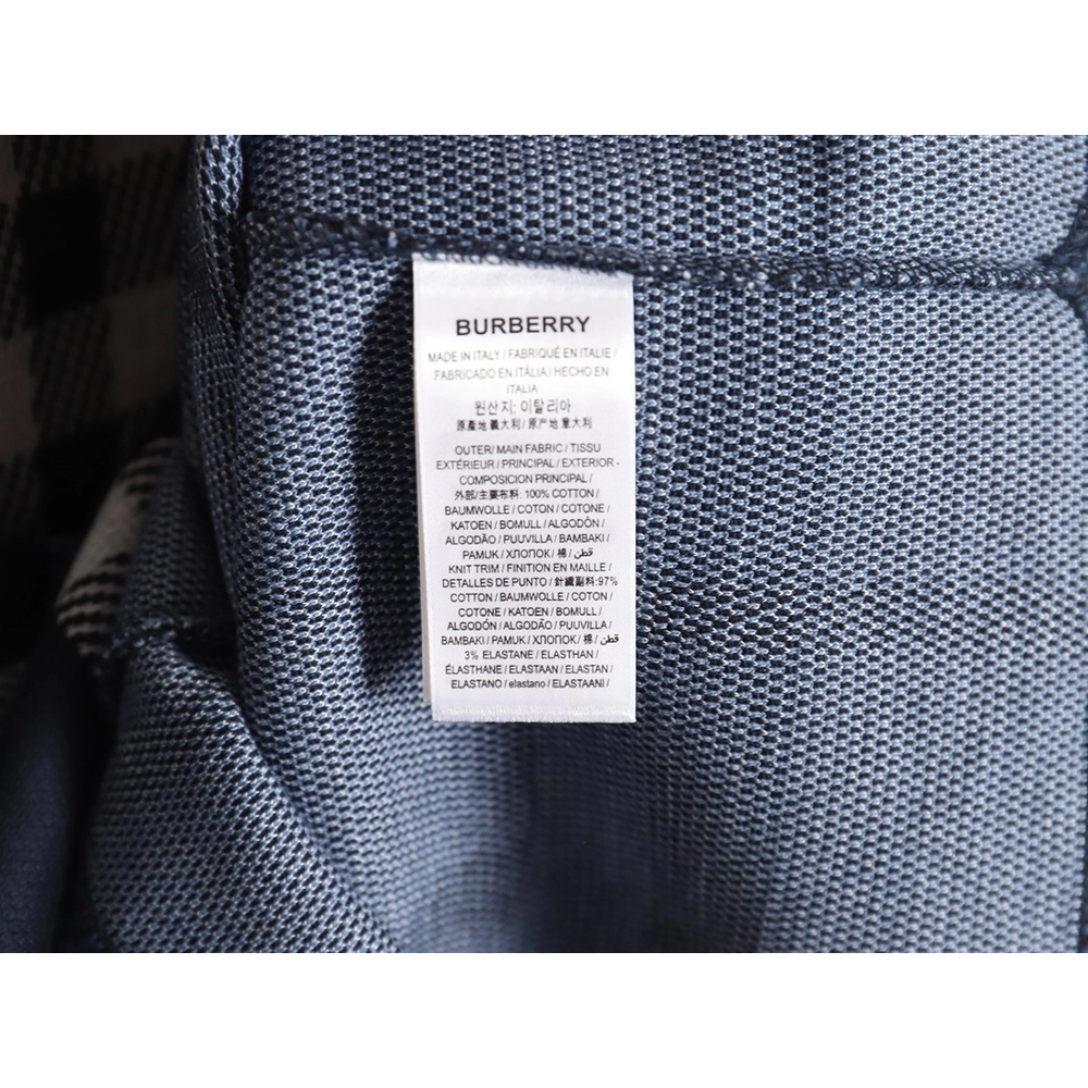 Burberry 24ss check knitted short-sleeved T-shirt TSK2,All order with free shipping Burberry