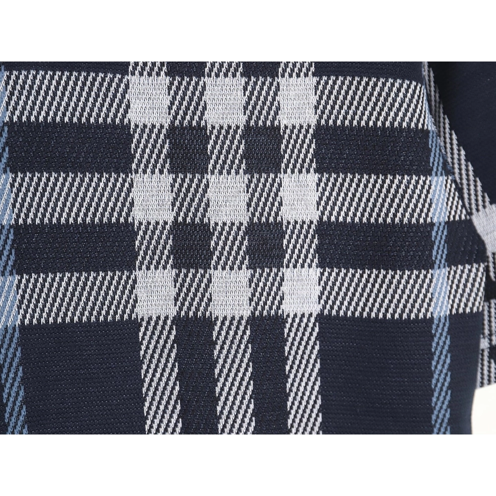 Burberry 24ss check knitted short-sleeved T-shirt TSK2,All order with free shipping Burberry