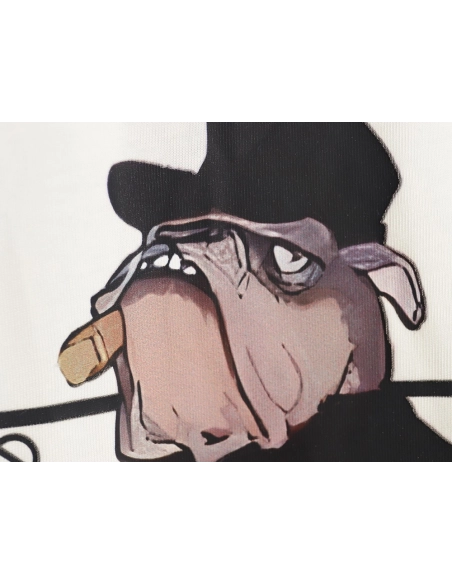 Prada Cartoon Police Dog Short Sleeve T-Shirt TSK1,All order with free shipping Prada