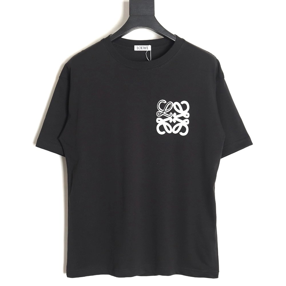 Loewe 24SS contrast color four-leaf clover short-sleeved T-shirt TSK2,All order with free shipping Loewe
