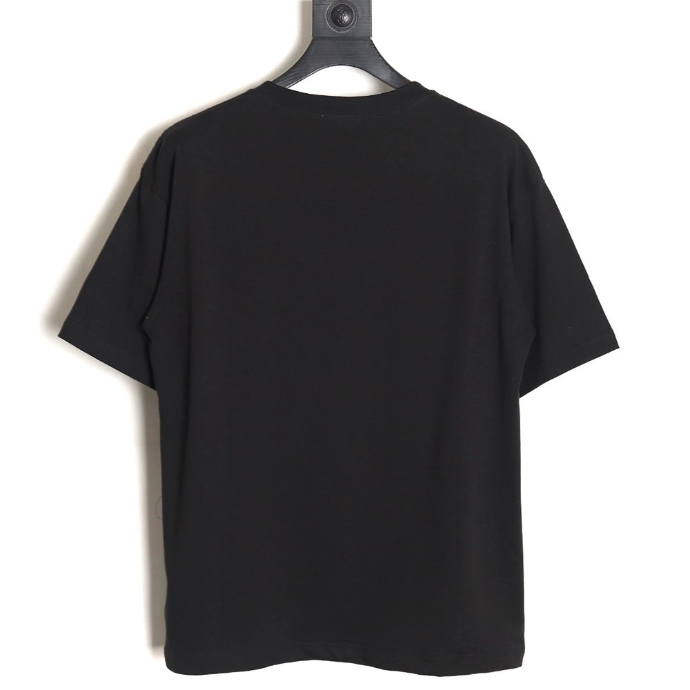 Loewe 24SS contrast color four-leaf clover short-sleeved T-shirt TSK2,All order with free shipping Loewe