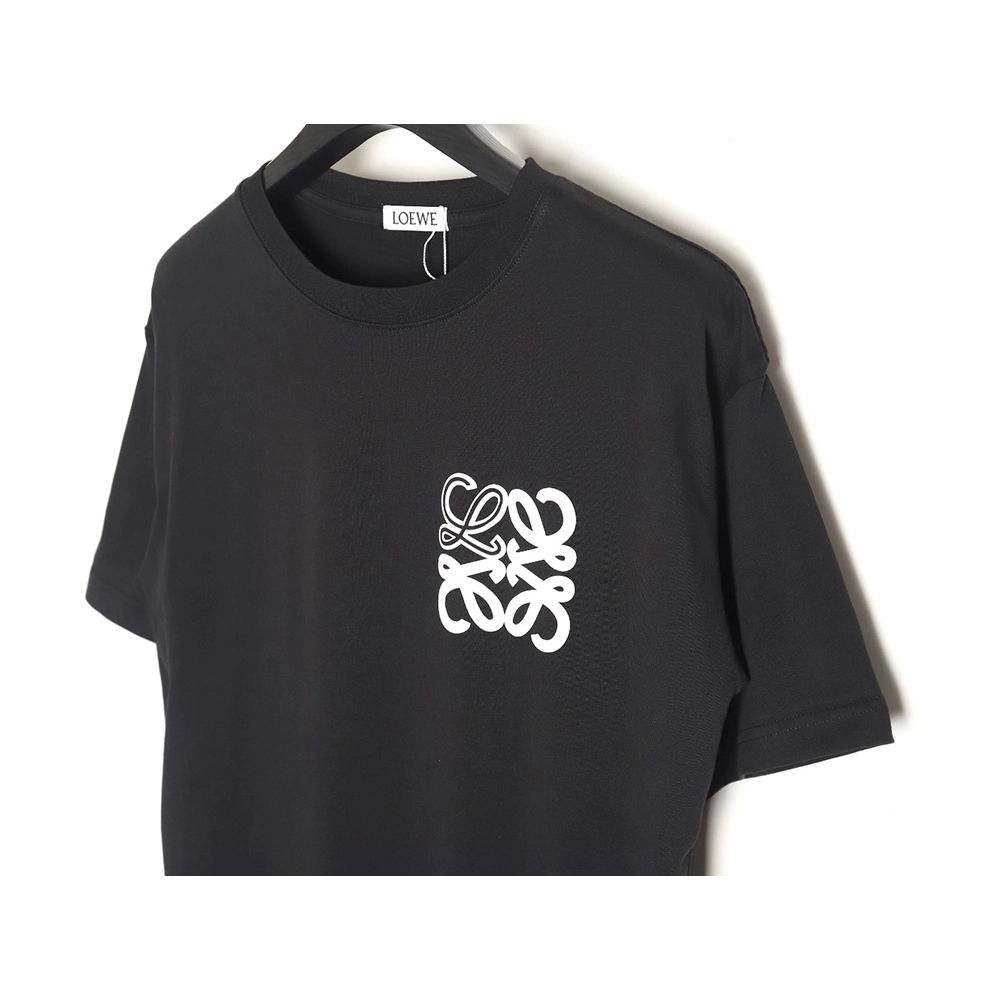 Loewe 24SS contrast color four-leaf clover short-sleeved T-shirt TSK2,All order with free shipping Loewe
