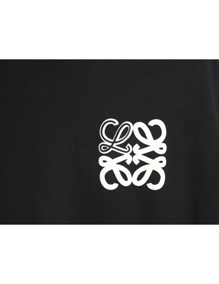 Loewe 24SS contrast color four-leaf clover short-sleeved T-shirt TSK2,All order with free shipping Loewe