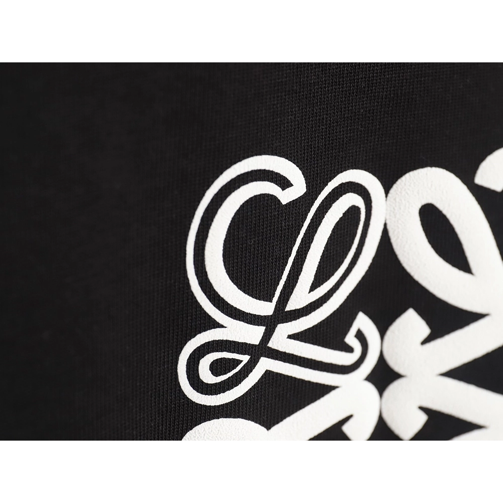 Loewe 24SS contrast color four-leaf clover short-sleeved T-shirt TSK2,All order with free shipping Loewe