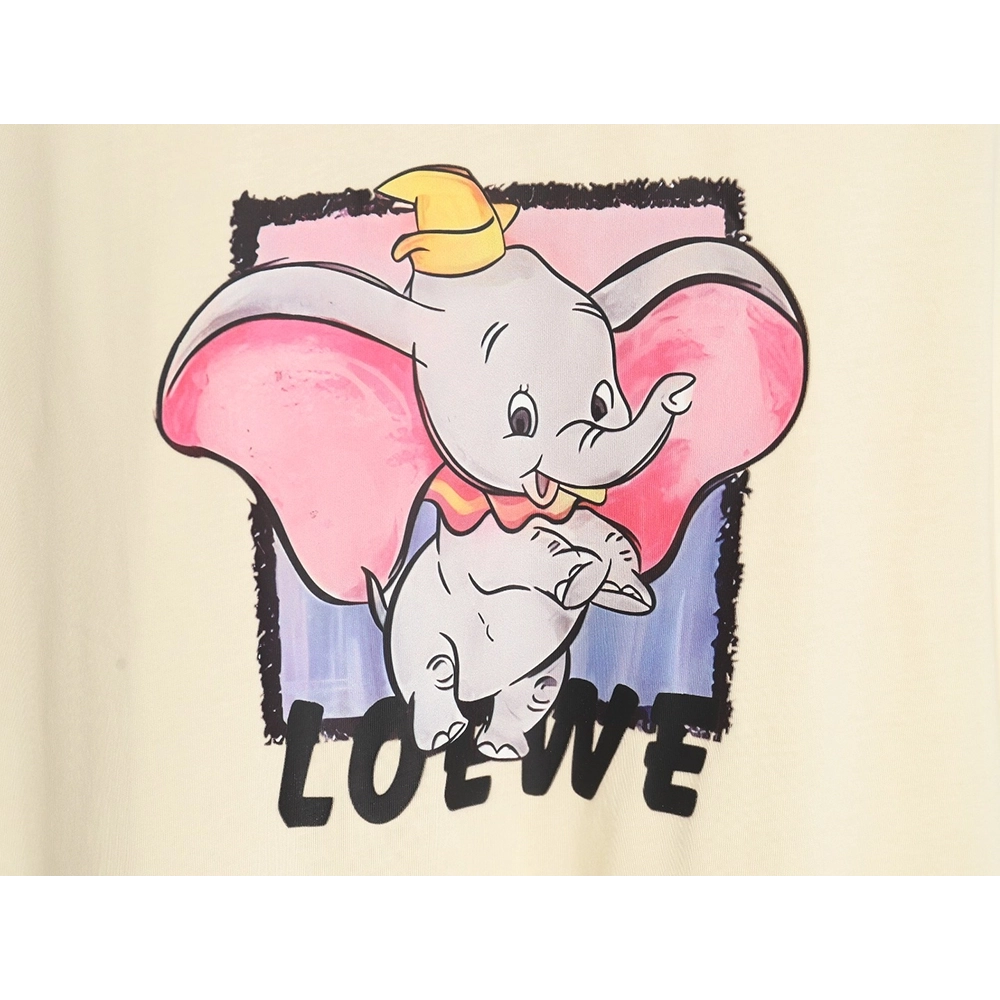 Loewe Yellow Hat Dumbo Short Sleeve T-Shirt,All order with free shipping Loewe