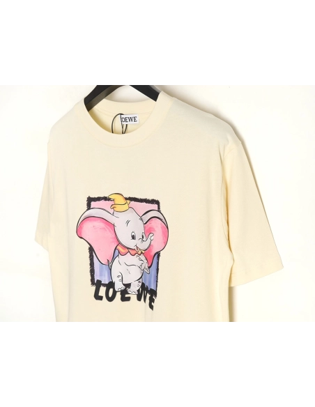 Loewe Yellow Hat Dumbo Short Sleeve T-Shirt,All order with free shipping Loewe
