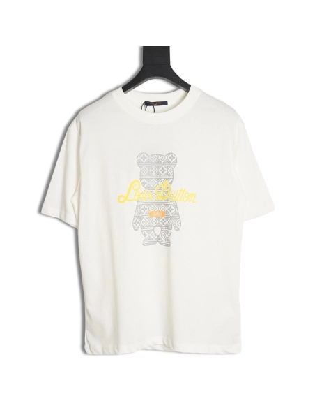 Reps Louis Vuitton Funny Bear Short Sleeve T-Shirt,All order with free shipping Reps Louis Vuitton
