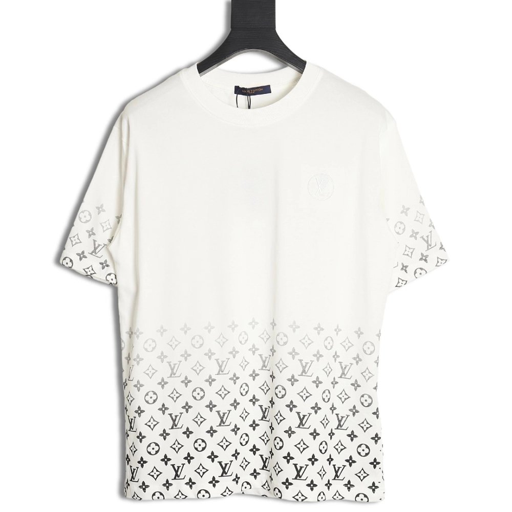 Reps Louis Vuitton Short Sleeve T-Shirt with Gradient Sleeves,All order with free shipping Reps Louis Vuitton