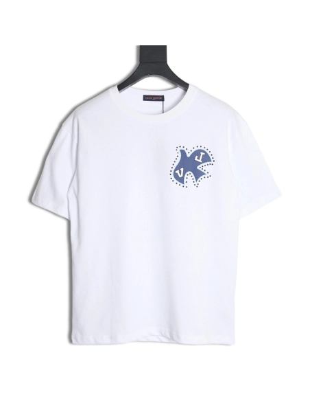 Reps Louis Vuitton LV 24SS Peace Dove Short Sleeve T-Shirt,All order with free shipping Reps Louis Vuitton