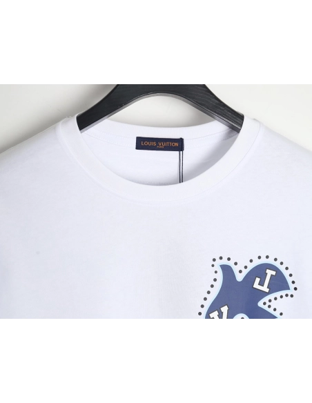Reps Louis Vuitton LV 24SS Peace Dove Short Sleeve T-Shirt,All order with free shipping Reps Louis Vuitton
