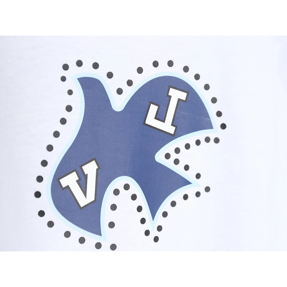 Reps Louis Vuitton LV 24SS Peace Dove Short Sleeve T-Shirt,All order with free shipping Reps Louis Vuitton