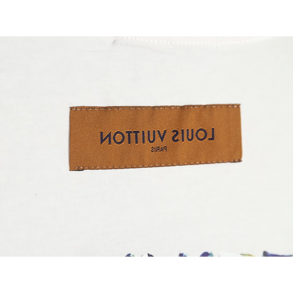 Reps Louis Vuitton LV 24SS camouflage lettering short-sleeved T-shirt,All order with free shipping Reps Louis Vuitton