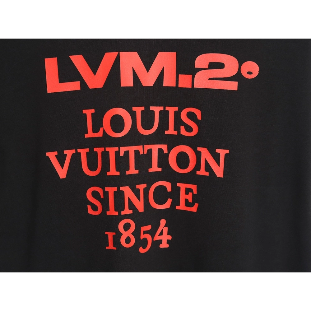 Reps Louis Vuitton LV 24SS red letter short-sleeved T-shirt_TSK1,All order with free shipping Reps Louis Vuitton