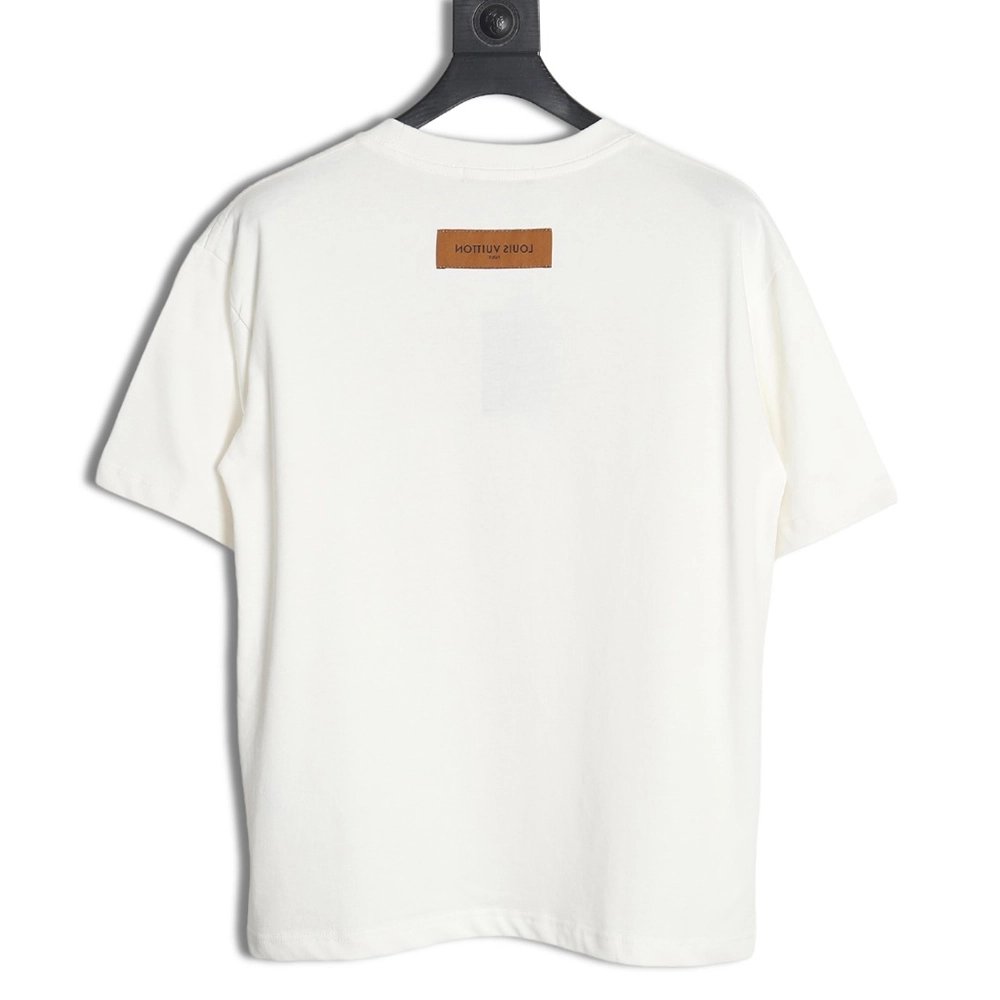 Reps Louis Vuitton LV 24SS red letter short-sleeved T-shirt,All order with free shipping Reps Louis Vuitton