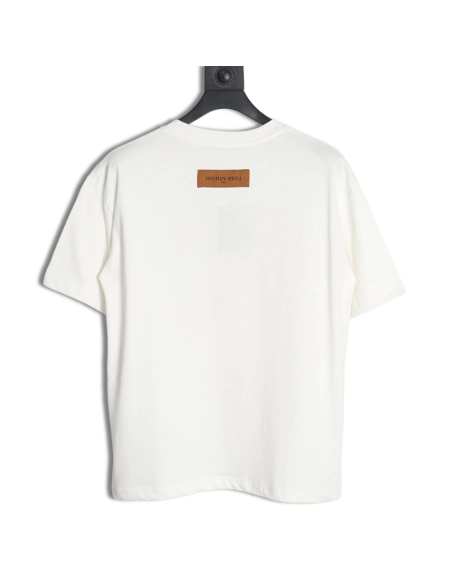 Reps Louis Vuitton LV 24SS red letter short-sleeved T-shirt,All order with free shipping Reps Louis Vuitton