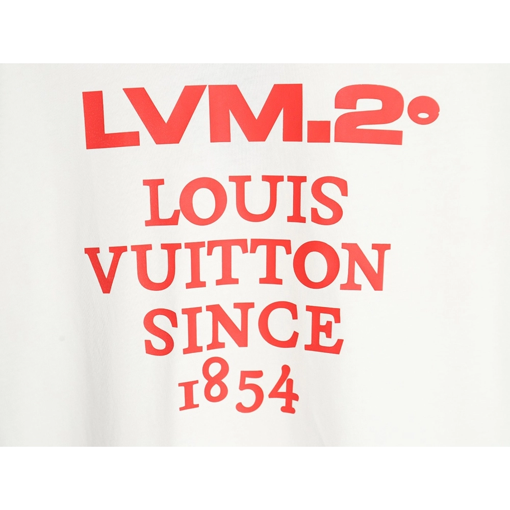 Reps Louis Vuitton LV 24SS red letter short-sleeved T-shirt,All order with free shipping Reps Louis Vuitton