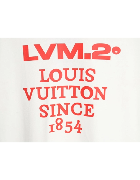 Reps Louis Vuitton LV 24SS red letter short-sleeved T-shirt,All order with free shipping Reps Louis Vuitton